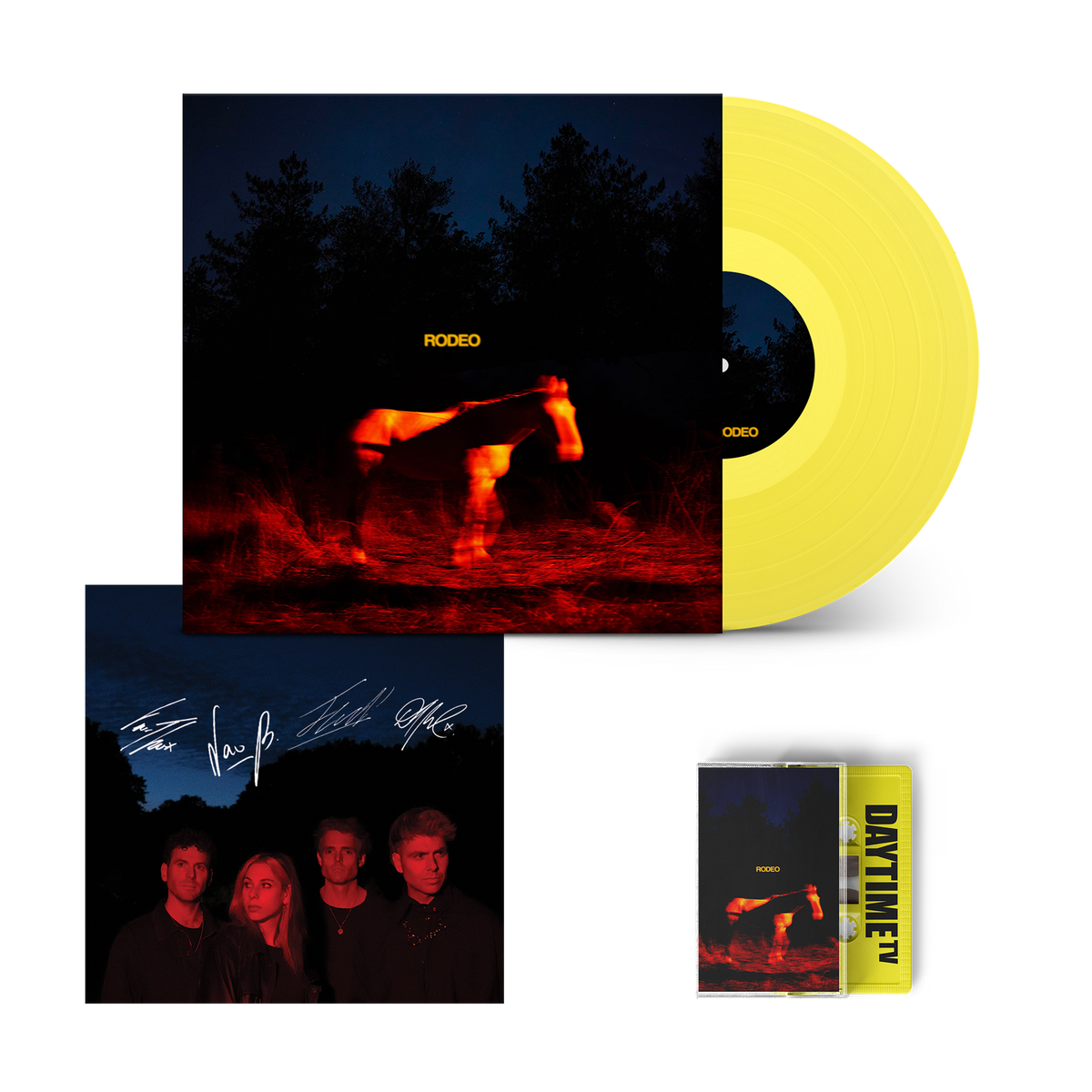 RODEO | Standard Yellow Vinyl + Cassette + Signed Art Card Bundle